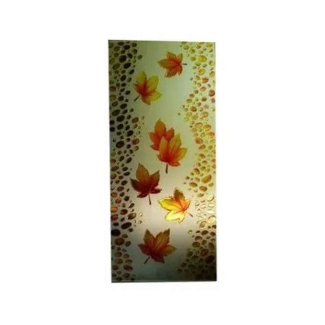 Rectangular Colored Etching Glass Thickness 6 Mm Size 4 X 2 Feet At