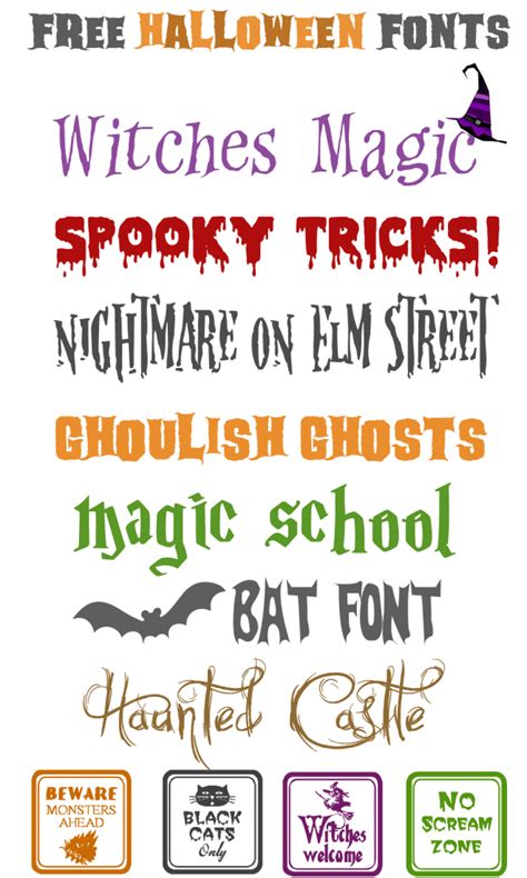 Free SPOOKtacular Halloween Fonts! | Pizzazzerie