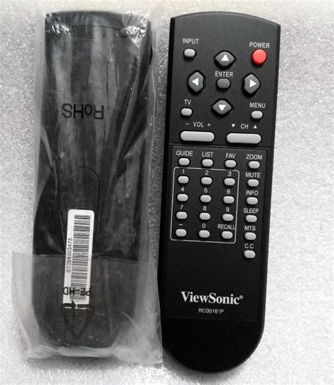 Genuine New For Viewsonic Rc00161p Tv Ir Remote Control For Vt2430