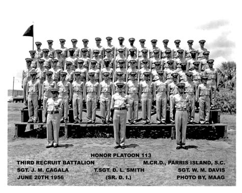 1948 59 MCRD Parris Island 1956 MCRD Parris Island Platoon 113 The