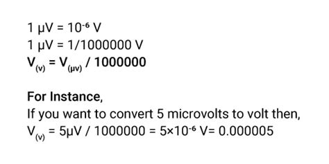 Microvolts to Volts Conversion | Convert µV to V | Calculator-app