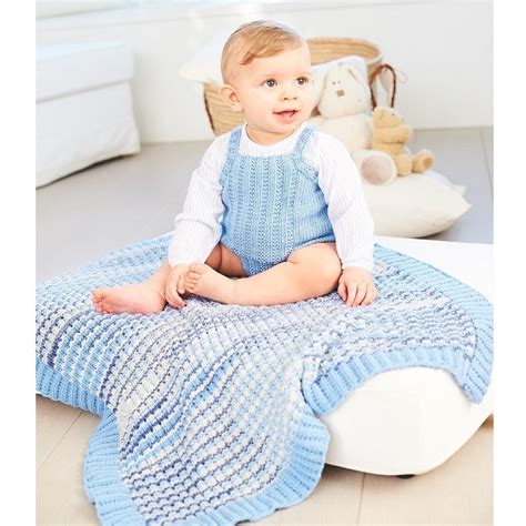 Stylecraft Bambino Prints DK Pattern 10068 Sweater Vest And Blanket