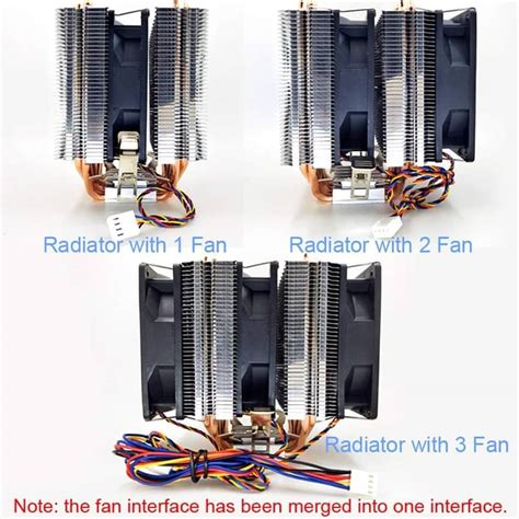 6 Heat Pipes CPU Cooler RGB 90mm PWM 4Pin PC Quiet For Intel LGA 775 1