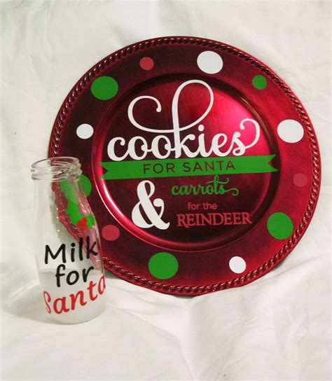 Santa Plate Cookies for Santa Plate Cookies & Milk for Santa