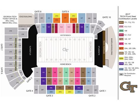 Bobby Dodd Stadium Map | amulette