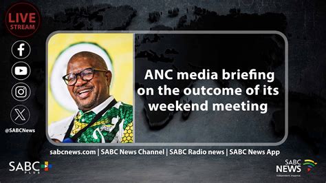 Anc Media Briefing On The Outcome Of Weekend Meeting Key Focus On Soes And 2024 Election