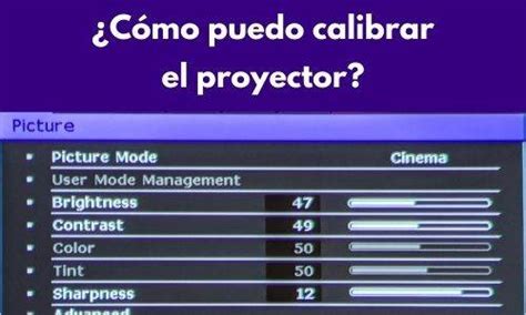 Cómo puedo calibrar el proyector Proyectores Indigo