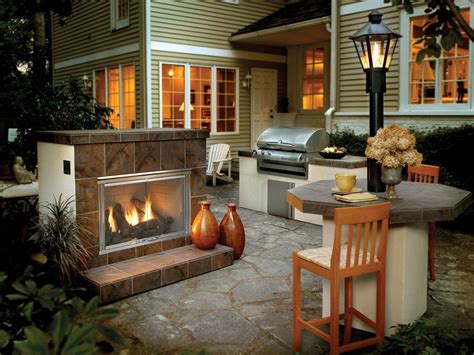 Contemporary Outdoor Fireplace Ideas | Ann Inspired