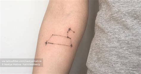 Leo Constellation Tattoon On Inner Forearm