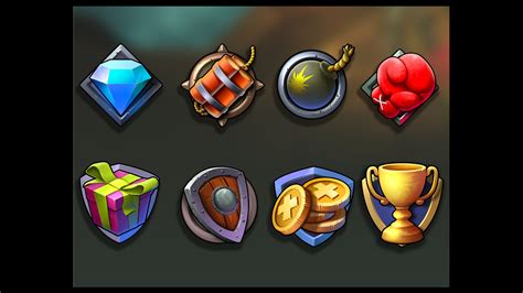 Artstation 2d Game Badges Game Assets