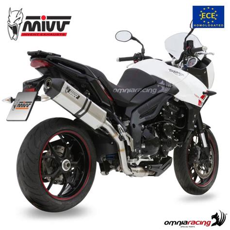 Terminale Scarico Mivv Speed Edge Omologato Acciaio Triumph Tiger