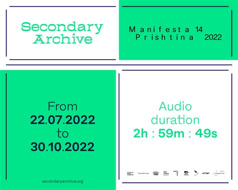 Secondary Archive Manifesta 14 Prishtina 2022