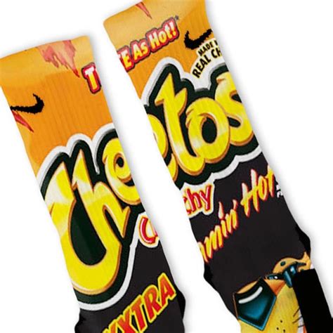 Custom XXXXTRA Flamin Hot Cheetos Nike Elites Socks