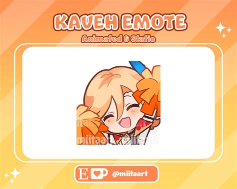 Kaveh Cheer Emote Animated Static Version Genshin Impact For Twitch