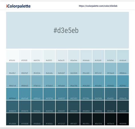 Ocean Breeze Information Hsl Rgb Pantone