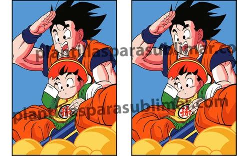 GOKU GOHAN Vector Corte Sublimacion Plantillas Para Sublimar