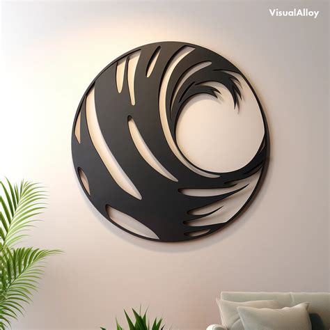 Large Ocean Wave Metal Wall Art And Decor 2024 Visualalloy