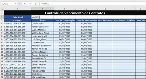 Como Controlar Vencimentos Em Excel Smart Planilhas