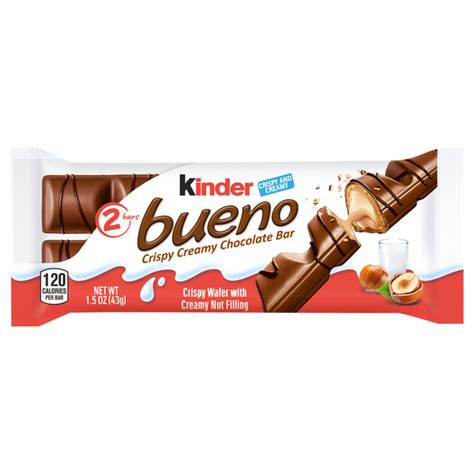 Save On Kinder Bueno Milk Chocolate And Hazelnut Cream Candy Bars 2 Ct Order Online Delivery