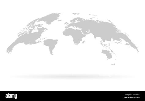 World Map Vector Gray