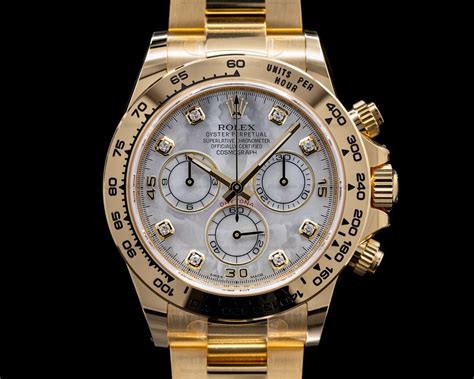 Rolex 116508 Daytona 116508 18k Yellow Gold Mother Of Pearl Dial