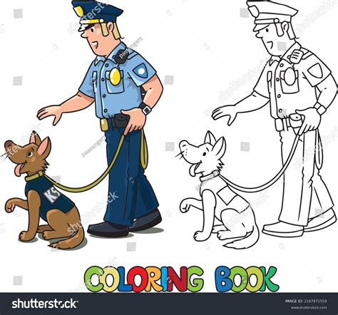 444 Police Man Police Dog Cartoon Character Images, Stock Photos, 3D ...