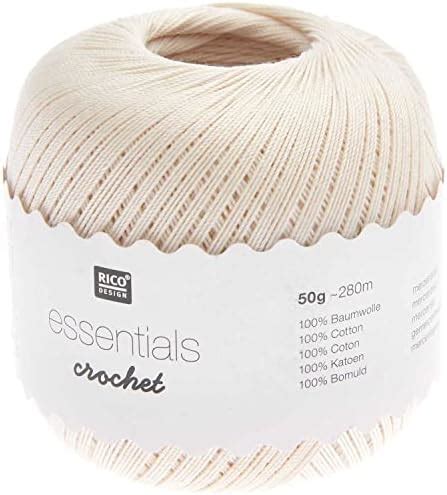 Rico Design Essentials Crochet H Kelgarn Baumwolle St Rke