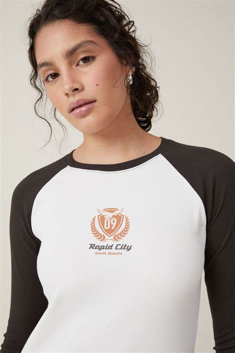 Raglan Rib Long Sleeve Tee