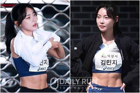 스포키 화려한 복근 김민지 축구도 열심히 합니다골때녀 출연하며 인지도 Up 익산 실업육상