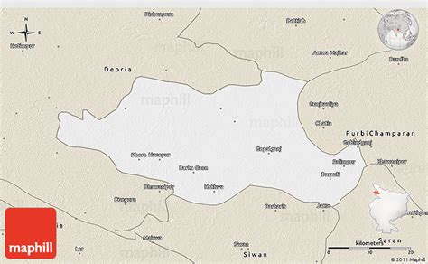 Classic Style 3D Map of Gopalganj