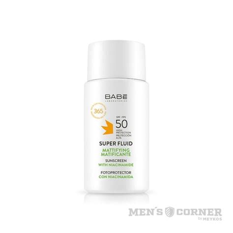 Babe Fotoprotector Super Fluid Matificante Spf50 50ml Crema Facial Mens Corner