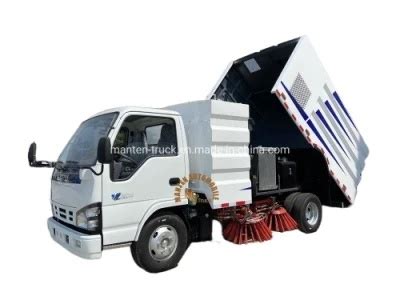 Japan Isuzu 600p 4X2 120HP 5m3 Dust Tank 2 5m3 Water Tank Of Vacuum