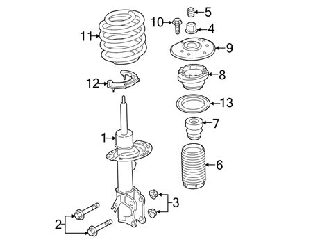 Ford Fusion Coil Spring Spring Front Suspension Awd Components Dg9z5310bg Havre Ford