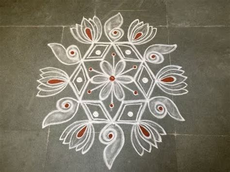 Purattasi Matham Easy Sangu Kolam Simple Muggulu Design Festival