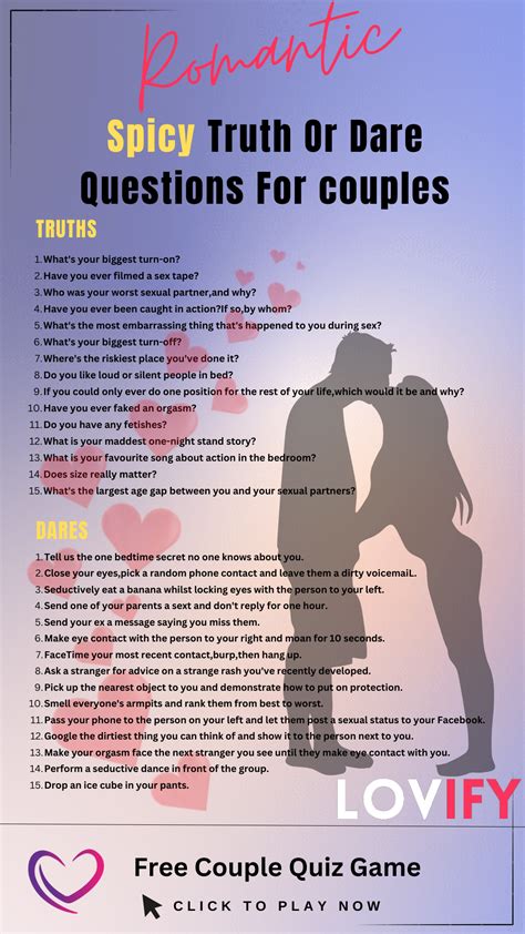 Spicy Truth Or Dare Questions For Couples Hot And Spicy Questions To