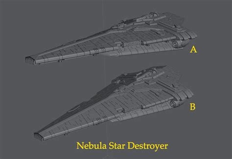 Nebula Star Destroyer For Star Wars Armada Or Display Resin 3d Printed 2 Variants Etsy