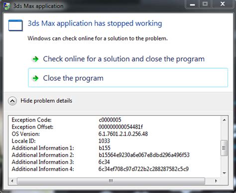 solved ds max  crashes  exiting autodesk community