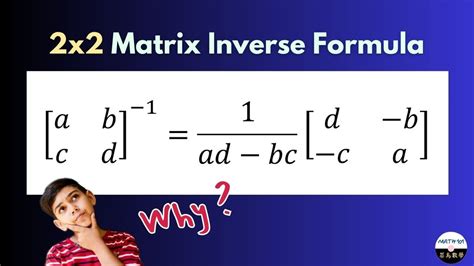 Proof Of X Matrix Inverse Formula Matrix Proof Youtube