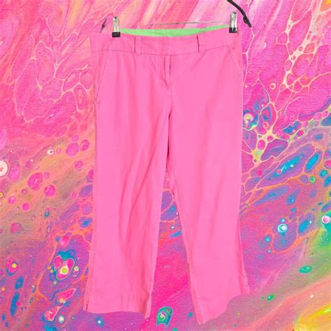 Lilly Pulitzer Lilly Pulitzer Size Pink Palm Beach Fit Crop Pants