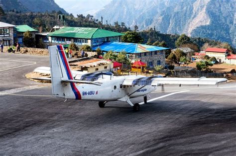 Tenzing Hillary Airport In Lukla Nepal Editorial Stock Image Image