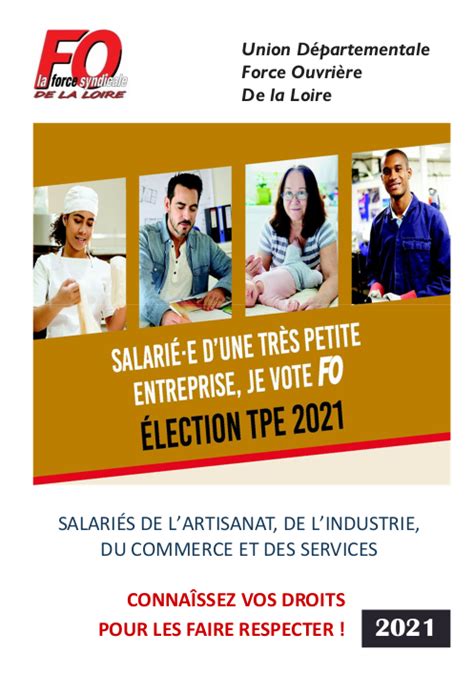 Election TPE 2021 UD FO De La Loire