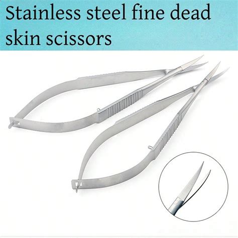 Cm Microsurgical Scissors Flat Handle Cornea Scissor For