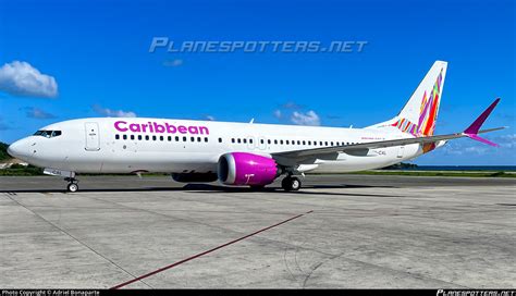 Y Cal Caribbean Airlines Boeing Max Photo By Adriel Bonaparte