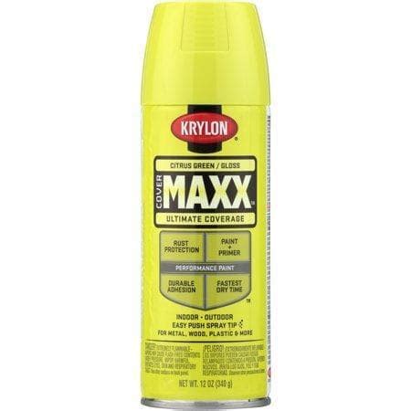 Krylon Covermaxx Gloss Citrus Green Spray Paint Leonard S Browne