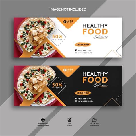 Men De Comida Portada De Facebook Y Banner Web Archivo Psd Premium