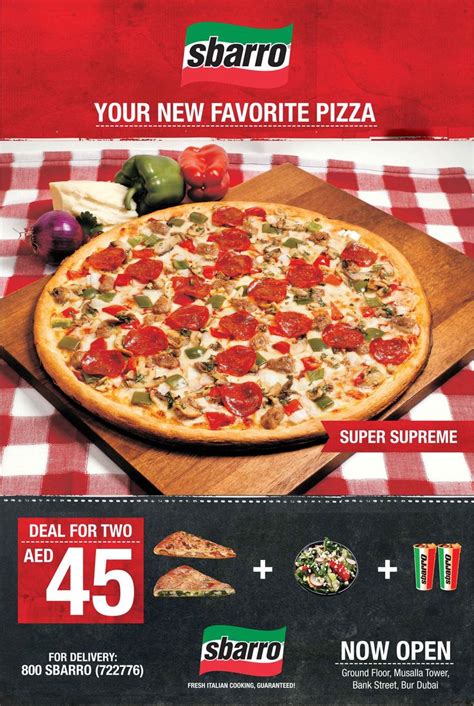 Sbarro Pizza Advert Favourite Pizza Pizza Cooking