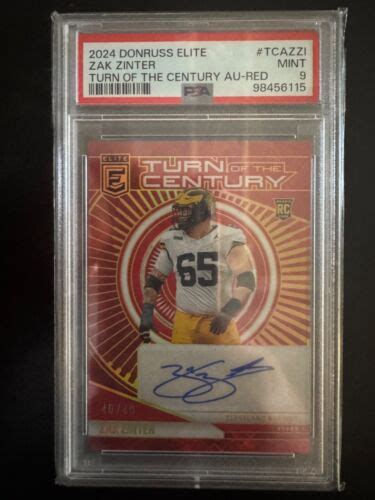 Panini Donruss Elite Turn Of The Century Autographs Red Tca Zzi