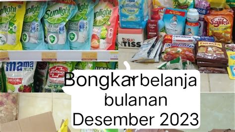 Bongkar Belanja Bulanan Desember Unboxing Youtube