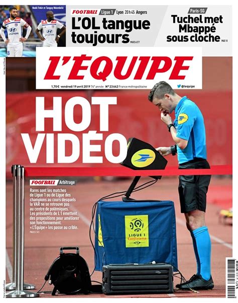 L Equipe Du Vendredi Avril T L Charger Des Magazines