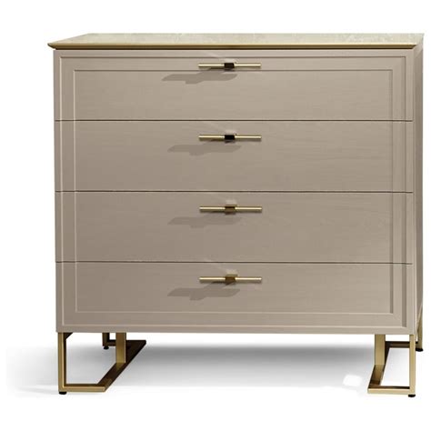 Модный дизайнерский комод: Комод с 4 ящиками на металлических ножках ...